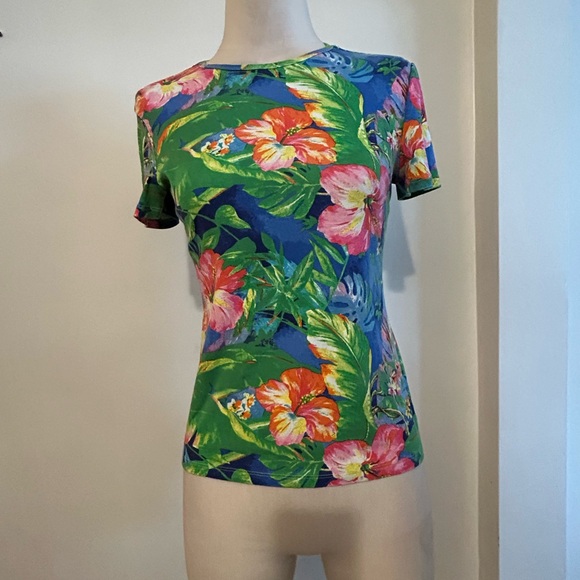 Ralph Lauren Tropical Floral Short Sleeve  Size PS  ‘SP’-5 Excellent condition - Picture 1 of 3